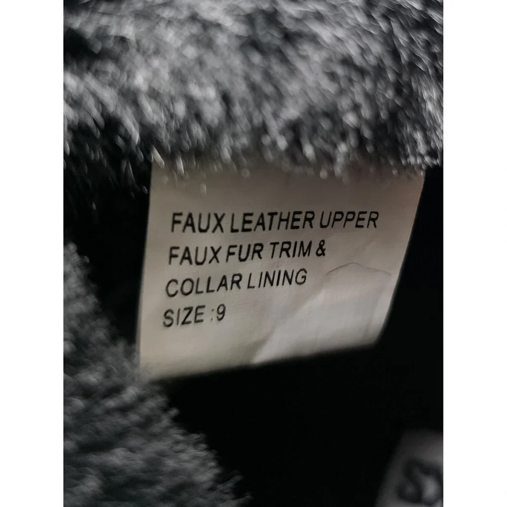 Women's MUK LUKS Jasmine Jade Winter Boots Size 9 New With‎ Tags Black #0379